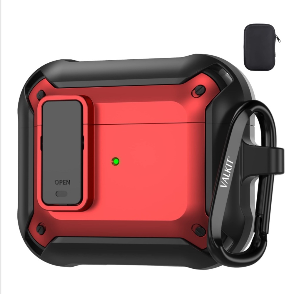 Valkit Red and Black AirPods 3rd Generation Compatible Case.